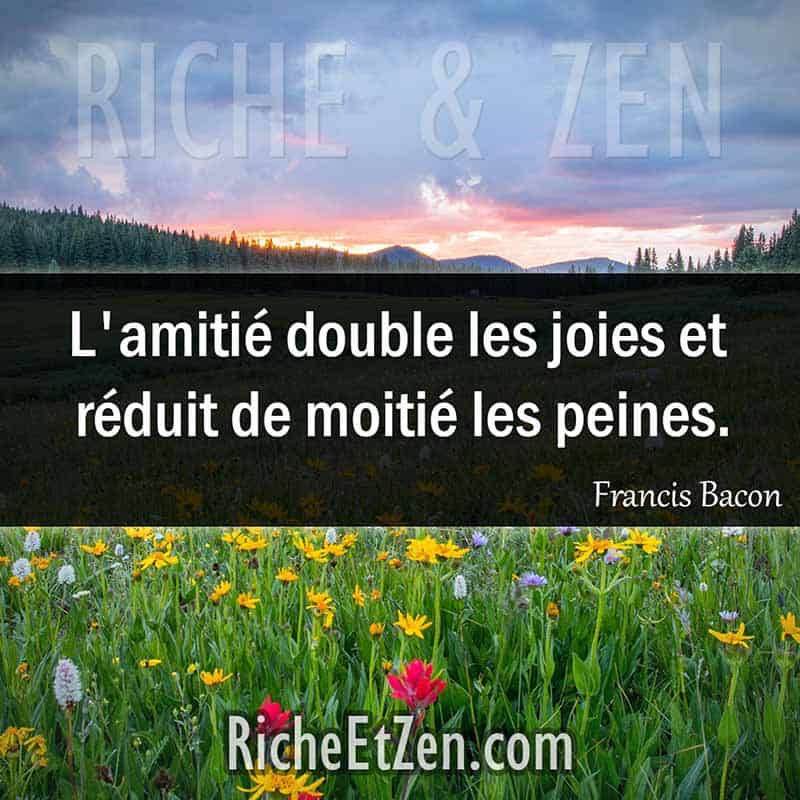 L'amitié double les joies et réduit de moitié les peines. - Francis - citation amitie - citations amitié - citations sur l'amitié - citations sur les amis Bacon