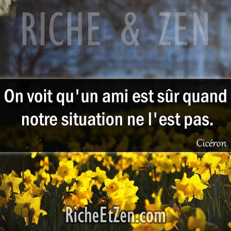 On voit qu'un ami est sûr quand notre situation ne l'est pas. - Cicéron - citation amitie - citations amitié - citations sur l'amitié - citations sur les amis