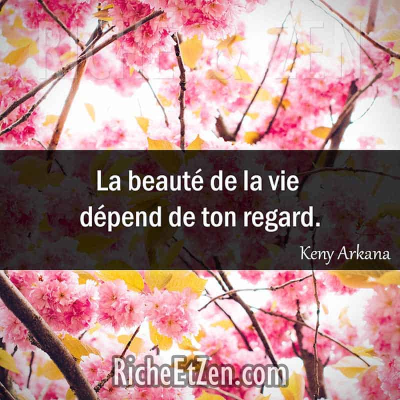 Les plus belles citations - La beauté de la vie dépend de ton regard. - Keny Arkana