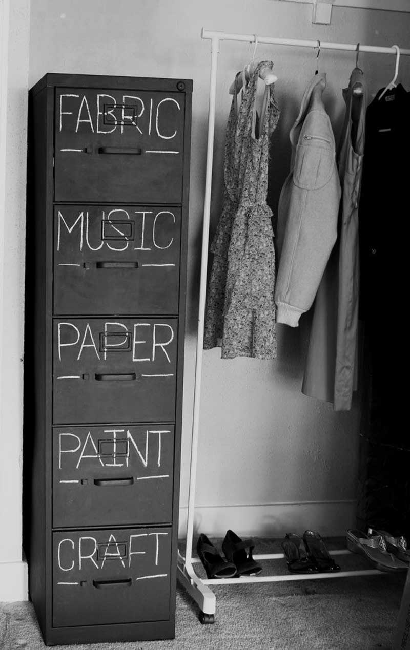 peinture à la craie - peinture ardoise - classeur