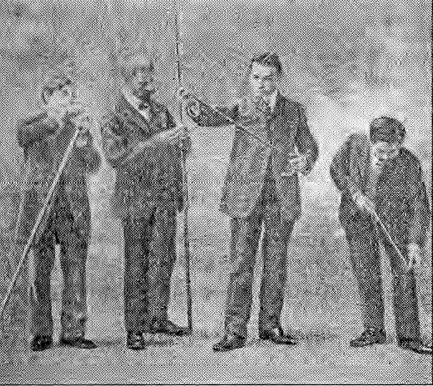 L’incendie Les pêcheurs à la ligne