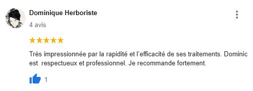 Très impressionnée par la rapidité et l’efficacité de ses traitements. Dominic est respectueux et professionnel. Je recommande fortement.